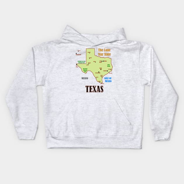 Texas Kids Hoodie by Pr0metheus